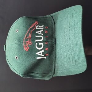 Jaguar Racing Men's Green Adjustable Back strap Hat.